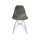 Plata Import Eiffel Chair, Grey Seat, Chromed Legs (PC-016-GREY)-Dining Chair