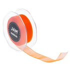 JAM Paper Sheer Organza Ribbon, .88 Inch Wide x 25 Yards, Orange, 2 Pack (807SHor25g)-Perfect for gift wrapping, clothes, decorating or tying around gourmet bottles, jars and gift baskets