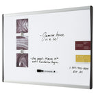 Staples Arc Frame Magnetic Dry Erase Board, 18" x 24"-Lightweight aluminum horizontal frame for professional durability