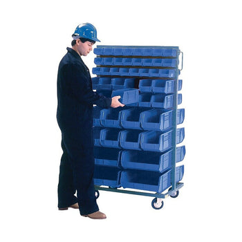 Kleton Mobile Bin Racks - Double Sided - Rack & Bin Combination, Double ...