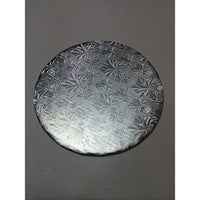 Enjay 1/4 Silver Embossed Cakeboard, 10" Round-Attractive 10" round cakeboard