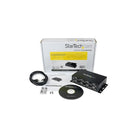 StarTech 8 Port USB to DB9 RS232 Serial Adapter Hub, Industrial DIN Rail and Wall Mountable-Integrated wallmount brackets and included DIN Rail clips for versatile mounting options