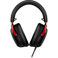 HP HyperX Cloud III Gaming Headset - Black/Red-Comfort’s in the Cloud III’s DNA. HyperX signature memory foam in the headband and ear cushions wrapped in soft, premium leatherette make for a plush, comfortable fit all around