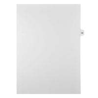 Mark Maker Legal Exhibit Index Tab White Single Tabs, 1/15th Cut, Letter Size, No Holes, Number 140, 25 Pack-White Single Tabs, 1/15th Cut