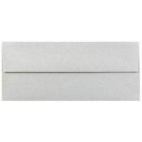 JAM Paper #10 Passport Business Envelopes - 4.125" x 9.5" - Granite Silver Recycled - 50 Pack-Colour: Granite 