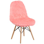 Flash Furniture Shaggy Dog Hermosa Pink Accent Chair-Contemporary Style
