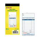 Staples Bilingual Sales Order Form - Triplicates - Carbonless - Staple Bound - 3" x 7" - 50 Forms-Ideal for tracking when products or services are ordered prior to delivery