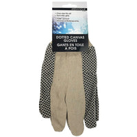 Meringue Canvas Dot Gloves-General Purpose