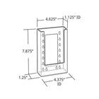 Azar Displays Modular Brochure Holder, 9" x 4.12", 2 Pack (252331)-On Counter Top for Printed Material