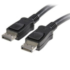 StarTech DisplayPort 1.2 Cable with Latches M/M, DisplayPort 4k, 10 Ft.-Prevent accidental disconnections with latched connectors