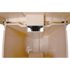 Legacy Step-On Container - 16.2" W x 15.75"D x 23.6"H - 45 Litres - Beige-Self closing lid
