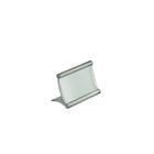 Azar Displays 2.25" x 3.5" Curved Counter Metal Sign Holder (300884)-Non-glare lens to protect graphics