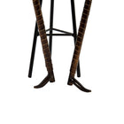 Truu Design Antique Iron Sitting Violin Player Sculpture, 15.5 inches, Brown-4