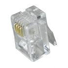 Digiwave RJ11 Plug 4P4C, 0.1" x 0" x 0", Clear, 100 Pack-It's a high quality crystal head. Not easy to break under pressure