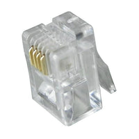 Digiwave RJ11 Plug 4P4C, 0.1" x 0" x 0", Clear, 100 Pack-It's a high quality crystal head. Not easy to break under pressure