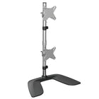StarTech Vertical Dual-Monitor Stand, Aluminum-Vertical dual-monitor stand supports two displays up to 27" each