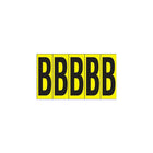 Accuform Signs Identify Locations, Supplies & Tools, Individual Letter & Number Markers, B, 3-7/8", 10 Pack-Character B