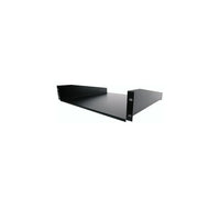 StarTech Black Standard Universal Server Rack Cabinet Shelf-Rugged steel construction for durability in harsh environments