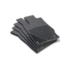 WeatherTech Floor Mat Shaped Drink Coasters, Black-Protect surfaces from heat, spills and condensation with Floor Mat Drink Coasters, inspired by our popular All-Weather Floor Mats.
