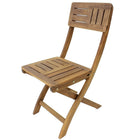 Cathay Importers Folding Side Chairs, Acacia Wood, Natural, 2 Pack-Folds up easily for convenient storage
