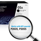 HP 05A (CE505D) Black Original LaserJet Toner Cartridges, 2 Pack-Maximize your page yield - up to 2,300 pages per cartridge