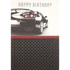 Rosedale 5-1/2" x 8" Masculine Birthday Car Greeting Cards And Envelopes, 12 Pack (15783)-Printed on premium uncoated card stock