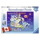 Ravensburger Map Of Canada 100-Piece Puzzle-Ravensburger kids puzzles have large, durable pieces little hands can easily hold for lots of repeat amusement.