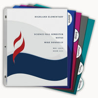 C-Line Heavyweight Poly Binder Index Dividers with Slant Pockets, 5-Tab Set, Assorted Colors, Double-Sided, 11 x 8-1/2, 60 Pack-Made from durable, archival quality polypropylene