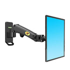 North Bayou 17"-27" Gas-Strut Monitor Wall Mount - F120-B, Black-Compatible: 17" - 27"