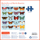 Mudpuppy Butterflies of North America Family Puzzle - 500 Pieces-Puzzle grey board contains 90% recycled paper. Packaging contains 70% recycled paper. Printed with nontoxic inks