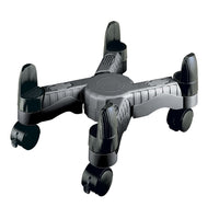 DAC MP-64-BLK Scissors-Style Mobile CPU Tower Stand with Wheels - Black-Adjustable width from 4" To 10"
