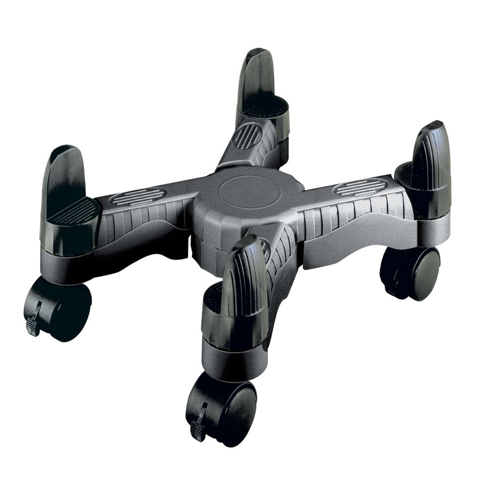 DAC MP-64-BLK Scissors-Style Mobile CPU Tower Stand with Wheels