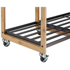 TRINITY 3-Bag Laundry Station with Wheels, Bronze (TBFPBR-2101C)-4 Swivel Wheels: 2" x 1" - (2) locking, (2) non locking