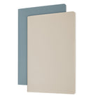 Gry Mattr Softcover Stone Paper Journal - A5 Format - 48 Pages - Cream/Light Blue - 2 Pack-48 Lined Pages