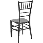 Flash Furniture HERCULES Series Black Resin Stacking Chiavari Chair-Black Finish