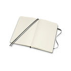 Moleskine Classic Expanded Notebook, Large, Ruled, Black, Hard Cover (QP060EXP)-Glued binding lays flat