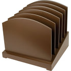 Victor Wood Incline File Desk Organizer, Mocha Brown (B8601)-Durable MDF in an attractive Mocha Brown finish