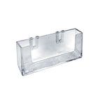 Azar Displays 1.25" x 3.88" x.75" Crystal Styrene Add-A-Business Pocket, 10 Pack (252365)-For use with modular brochure holder