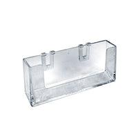 Azar Displays 1.25" x 3.88" x.75" Crystal Styrene Add-A-Business Pocket, 10 Pack (252365)-For use with modular brochure holder