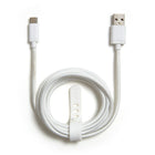 NXT Technologies 6 ft Braided USB-C to USB-A Cable - White-USB-C to USB-A