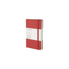 Moleskine Classic Red Hard Cover Pocket Ruled Notebook, 3-1/2" x 5-1/2"-Pocket size (3-1/2" x 5-1/2")