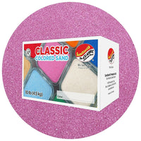 Sandtastik Classic Coloured Sand, 10 lb (4.5 kg) Box, Mauve-Fine grain with natural sparkle throughout