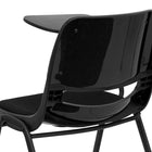 Flash Furniture Black Padded Ergonomic Shell Chair with Right Handed Flip-Up Tablet Arm-Tablet Size: 12"W x 17"D x 11.5"H from seat