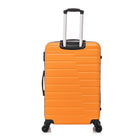 TOSCANO OPPORTUNA 20" Hardside Carry On Luggage - Burnt Orange-ABS Hardshell