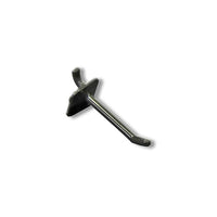 Azar Displays 2" Lexan Pegboard Hooks, 50 Pack-Fits standard pegboard