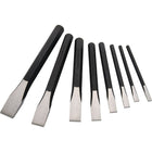 Dynamic Tools 8 Piece Chisel Set, 1/4" - 1"-Contains: 1/4", 5/16", 3/8", 1/2", 5/8", 3/4", 7/8", 1"