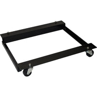 Enpac Caster Frame for 6-Pack Cylinder Rack (7204-BK)-Base Dimensions: 30" L x 31.5" W x 4.5" H