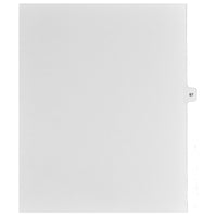 Mark Maker Legal Tabs - Letter Size - White - 1/15th cut - 25 tabs per package - 5 packages Pack - Number 67-White Single Tabs