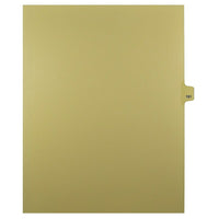 Mark Maker Legal Exhibit Index Tab Buff Single Tabs, 1/25th Cut, Letter Size, No Holes, Number 161, 25 Pack-Buff Single Tabs, 1/25th Cut