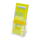 Staples Acrylic Literature Holders, Leaflet Size, 4 Pack-Perfect for waiting rooms and reception areas